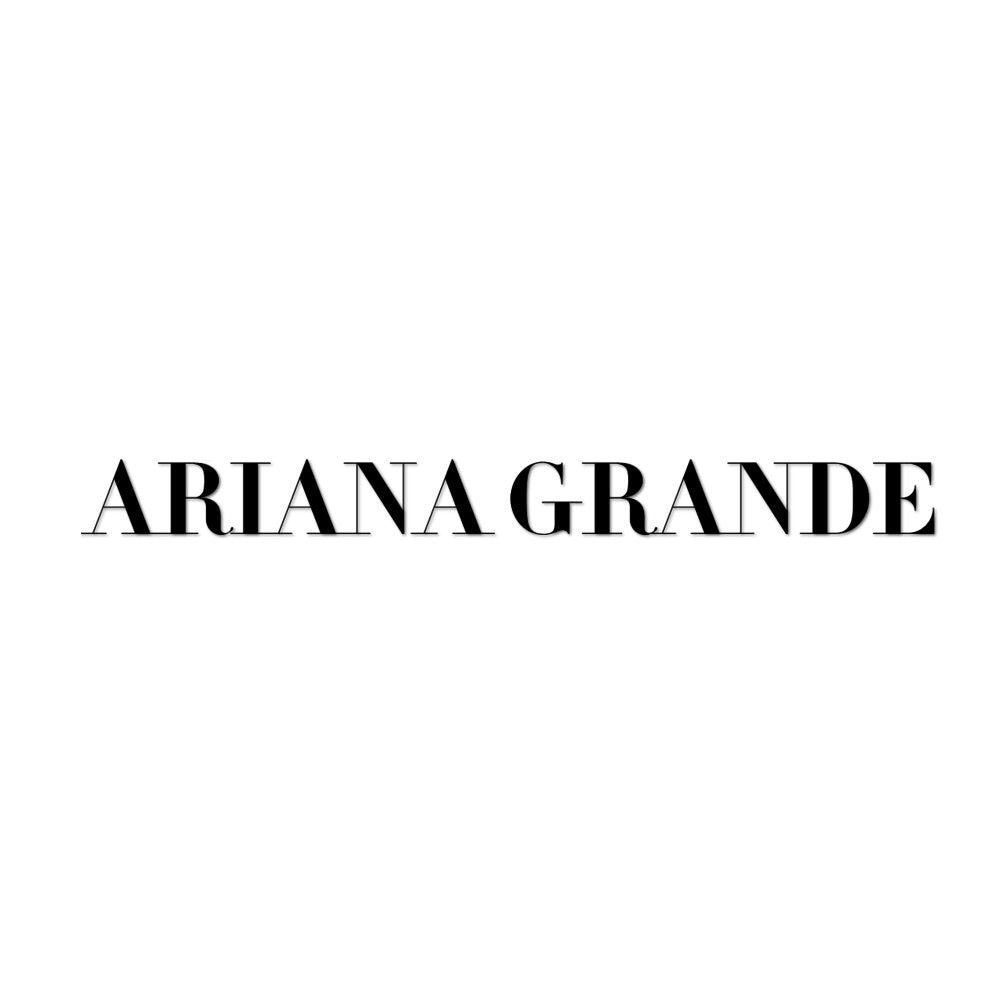 Logotipo Ariana Grande em letras serifadas